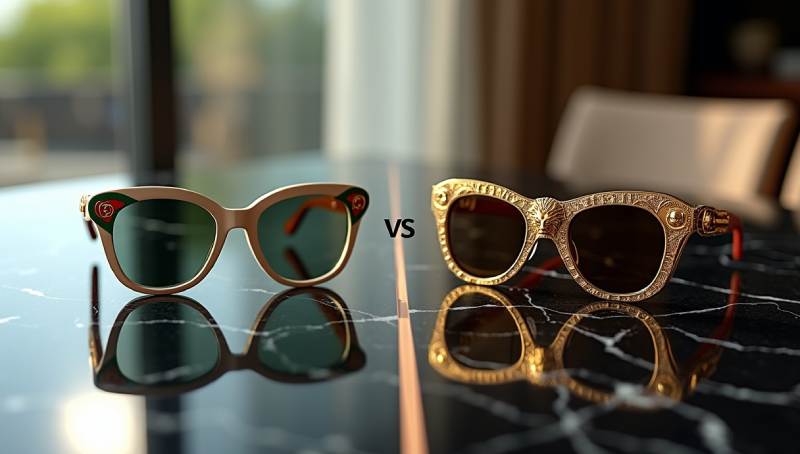 مقایسه عینک‌های آفتابی Gucci و Versace